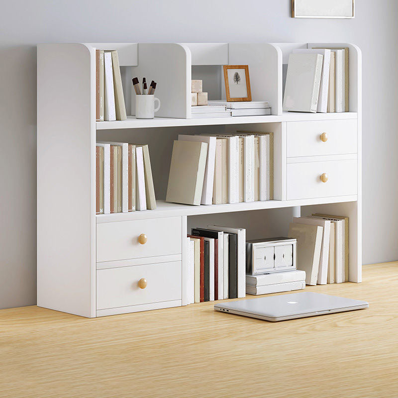 Libreria aperta di libreria aperta da 9,5 "W Modern Wooden con cassetti e scaffali