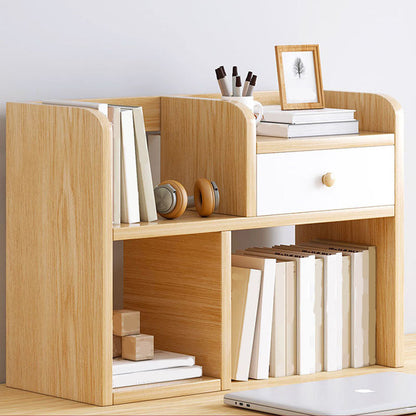 Libreria aperta di libreria aperta da 9,5 "W Modern Wooden con cassetti e scaffali