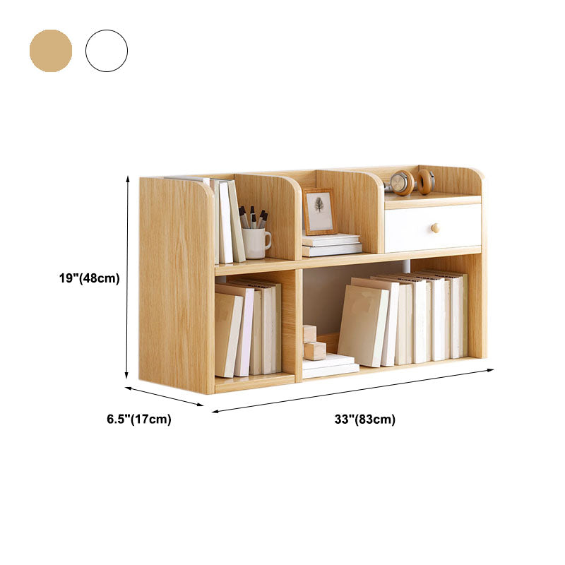 Libreria aperta di libreria aperta da 9,5 "W Modern Wooden con cassetti e scaffali