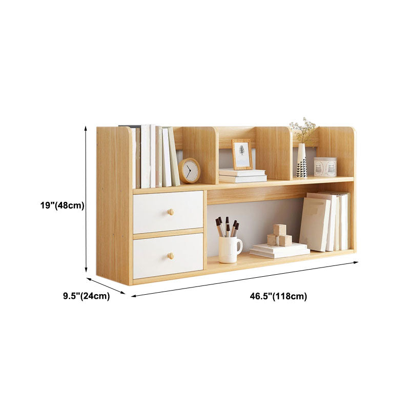 Libreria aperta di libreria aperta da 9,5 "W Modern Wooden con cassetti e scaffali