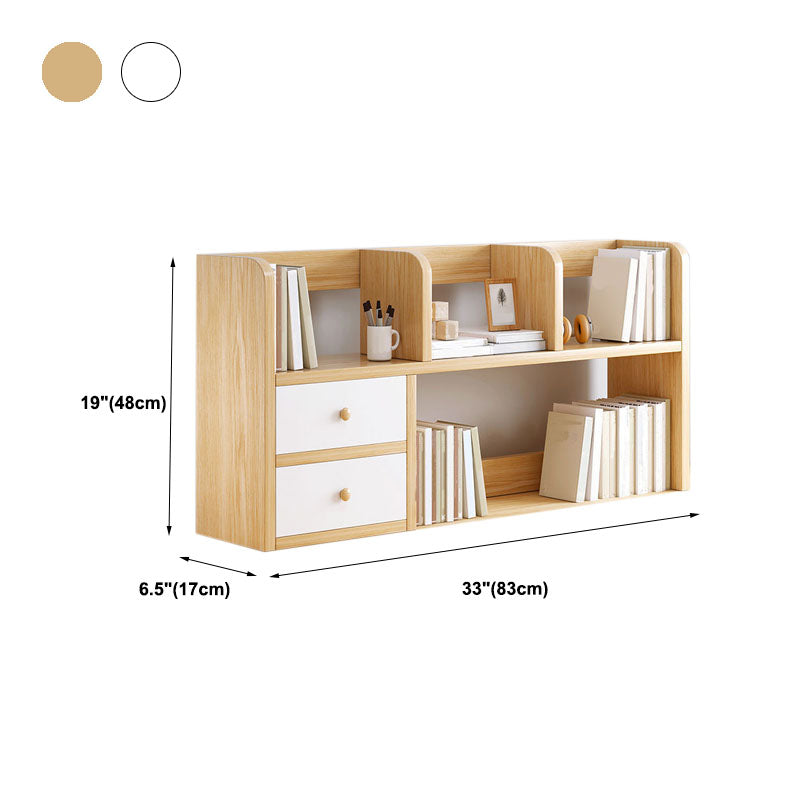 Libreria aperta di libreria aperta da 9,5 "W Modern Wooden con cassetti e scaffali
