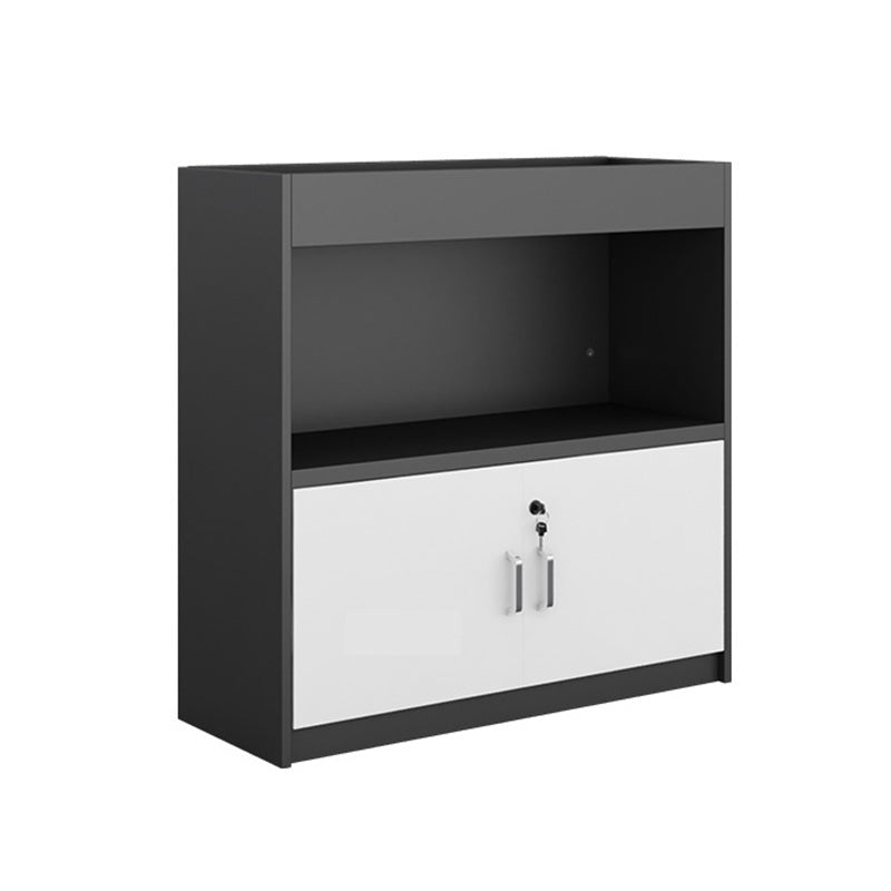 11.8 "W Wood Bidacte avec bibliothèque géométrique Multi couches dans Dark Taupe (sans plante)