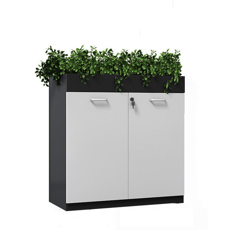 11.8 "W Wood Bidacte avec bibliothèque géométrique Multi couches dans Dark Taupe (sans plante)