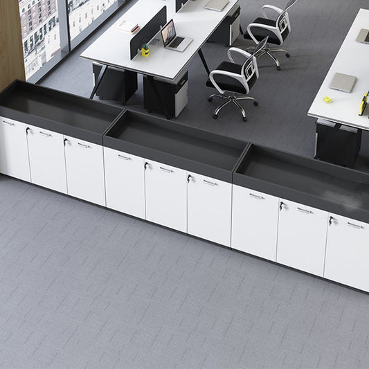 11.8 "W Wood Bidacte avec bibliothèque géométrique Multi couches dans Dark Taupe (sans plante)