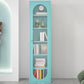 Modern Metal Bookcase Standard Shelves Included Bookshelf with Glass Doors
