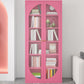 Modern Metal Bookcase Standard Shelves Included Bookshelf with Glass Doors