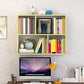 6"/8" W Modern Wooden Bookcase Wall-mounted Bookshelf with Shelves