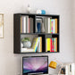 6"/8" W Modern Wooden Bookcase Wall-mounted Bookshelf with Shelves