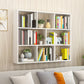 6"/8" W Modern Wooden Bookcase Wall-mounted Bookshelf with Shelves