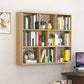6"/8" W Modern Wooden Bookcase Wall-mounted Bookshelf with Shelves