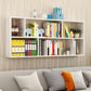 6"/8" W Modern Wooden Bookcase Wall-mounted Bookshelf with Shelves