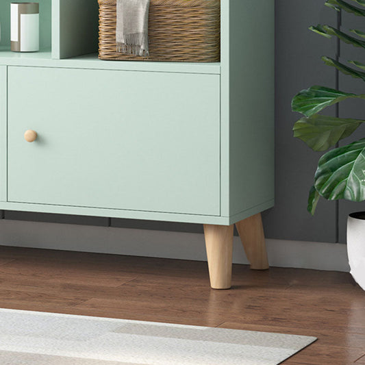 Libreria in legno da 9,5 "W chiuse Storage Bookcase con ripiani e porte