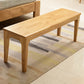 17.7 Inch Height Modern Seating Bench Solid Wood Bench with Legs Clearhalo 'Benches' 'Chairs & Seating' 'furn' 'furn_benches' 'Furniture' 'Living Room Furniture' 5760749