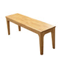17.7 Inch Height Modern Seating Bench Solid Wood Bench with Legs Natural Clearhalo 'Benches' 'Chairs & Seating' 'furn' 'furn_benches' 'Furniture' 'Living Room Furniture' 5760751
