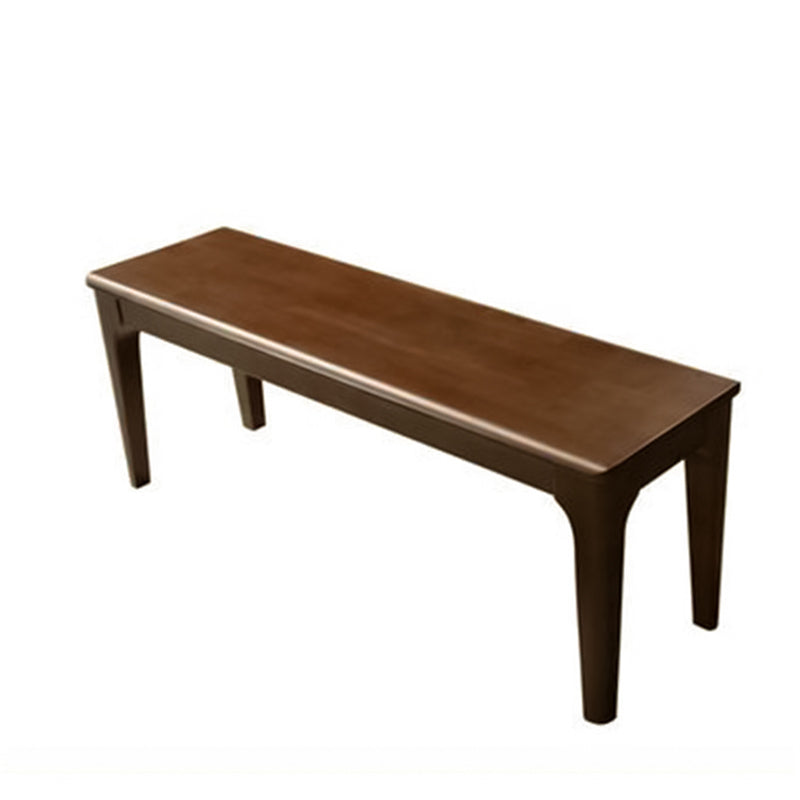 17.7 Inch Height Modern Seating Bench Solid Wood Bench with Legs Nut-Brown Clearhalo 'Benches' 'Chairs & Seating' 'furn' 'furn_benches' 'Furniture' 'Living Room Furniture' 5760755