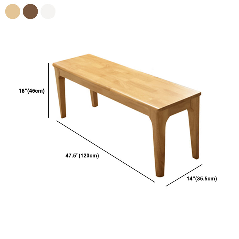 17.7 Inch Height Modern Seating Bench Solid Wood Bench with Legs Clearhalo 'Benches' 'Chairs & Seating' 'furn' 'furn_benches' 'Furniture' 'Living Room Furniture' 5760762