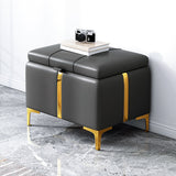 Glam Cushioned Seating Bench 15.4" W Upholstered Ottoman Bench Clearhalo 'Benches' 'Chairs & Seating' 'furn' 'furn_benches' 'Furniture' 'Living Room Furniture' 5760810