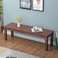 11.8" Wide Contemporary Seating Bench Solid Wood Bench with Squared Legs Nut-Brown Clearhalo 'Benches' 'Chairs & Seating' 'furn' 'furn_benches' 'Furniture' 'Living Room Furniture' 5760826