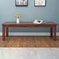11.8" Wide Contemporary Seating Bench Solid Wood Bench with Squared Legs Clearhalo 'Benches' 'Chairs & Seating' 'furn' 'furn_benches' 'Furniture' 'Living Room Furniture' 5760830