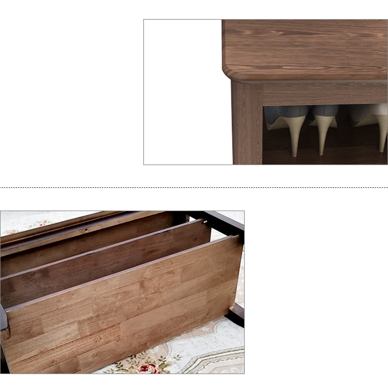 13.8" Wide Modern Entryway Bench Solid Wood Entryway Bench Seating Bench Clearhalo 'Benches' 'Chairs & Seating' 'furn' 'furn_benches' 'Furniture' 'Living Room Furniture' 5760855