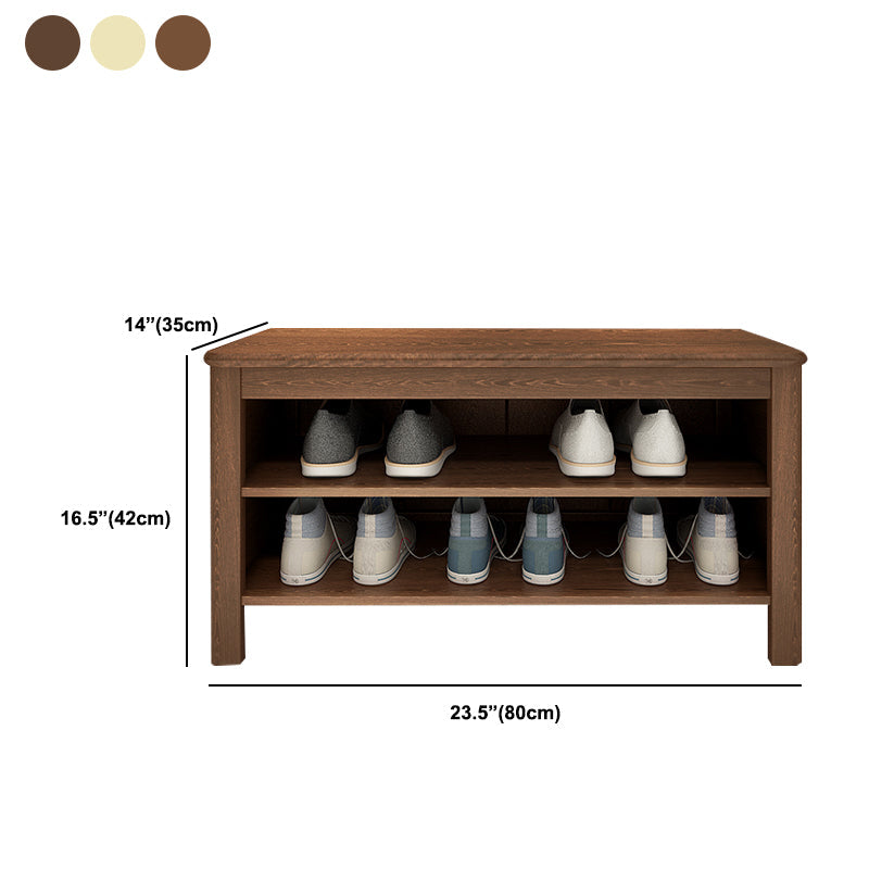 13.8" Wide Modern Entryway Bench Solid Wood Entryway Bench Seating Bench Clearhalo 'Benches' 'Chairs & Seating' 'furn' 'furn_benches' 'Furniture' 'Living Room Furniture' 5760868