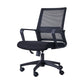 Swivel Fixed Arms Chair Breathable AirGrid Seat and Back Office Chair Black 1 Piece Clearhalo 'furn' 'furn_office_chair' 'Furniture' 'Office Chairs' 'Office Furniture' 'office_chair' 5760928