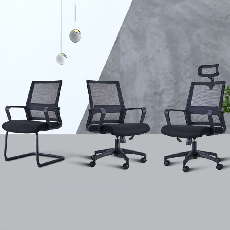 Swivel Fixed Arms Chair Breathable AirGrid Seat and Back Office Chair Clearhalo 'furn' 'furn_office_chair' 'Furniture' 'Office Chairs' 'Office Furniture' 'office_chair' 5760932