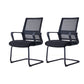 Swivel Fixed Arms Chair Breathable AirGrid Seat and Back Office Chair Matte Black 2 Piece Set Clearhalo 'furn' 'furn_office_chair' 'Furniture' 'Office Chairs' 'Office Furniture' 'office_chair' 5760939