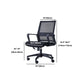 Swivel Fixed Arms Chair Breathable AirGrid Seat and Back Office Chair Clearhalo 'furn' 'furn_office_chair' 'Furniture' 'Office Chairs' 'Office Furniture' 'office_chair' 5760952