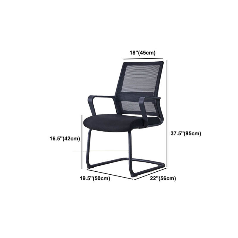 Swivel Fixed Arms Chair Breathable AirGrid Seat and Back Office Chair Clearhalo 'furn' 'furn_office_chair' 'Furniture' 'Office Chairs' 'Office Furniture' 'office_chair' 5760953