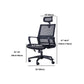 Swivel Fixed Arms Chair Breathable AirGrid Seat and Back Office Chair Clearhalo 'furn' 'furn_office_chair' 'Furniture' 'Office Chairs' 'Office Furniture' 'office_chair' 5760954