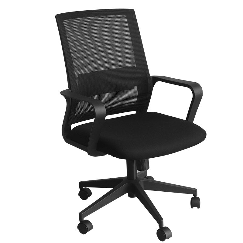 Modern No Distressing Office Chair Breathable AirGrid Fixed Arms Chair 1 Piece Casters Included Clearhalo 'furn' 'furn_office_chair' 'Furniture' 'Office Chairs' 'Office Furniture' 'office_chair' 5760991