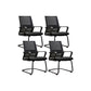 Modern No Distressing Office Chair Breathable AirGrid Fixed Arms Chair 4 Piece Set Casters Not Included Clearhalo 'furn' 'furn_office_chair' 'Furniture' 'Office Chairs' 'Office Furniture' 'office_chair' 5761005