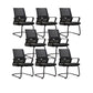 Modern No Distressing Office Chair Breathable AirGrid Fixed Arms Chair 8 Piece Set Casters Not Included Clearhalo 'furn' 'furn_office_chair' 'Furniture' 'Office Chairs' 'Office Furniture' 'office_chair' 5761008