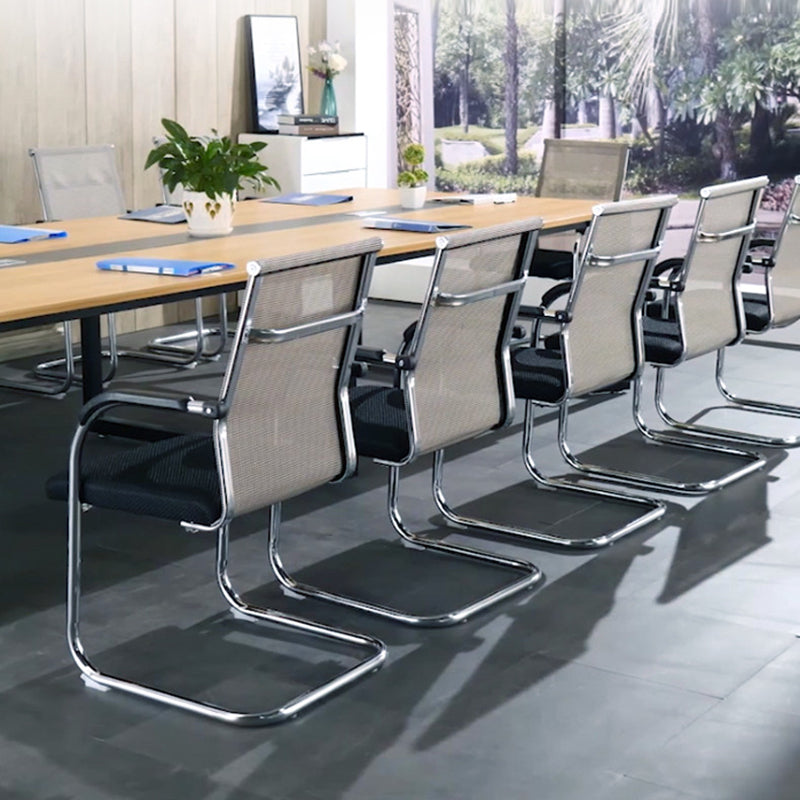 Lumbar Support Conference Chair Modern Metal Conference Chair