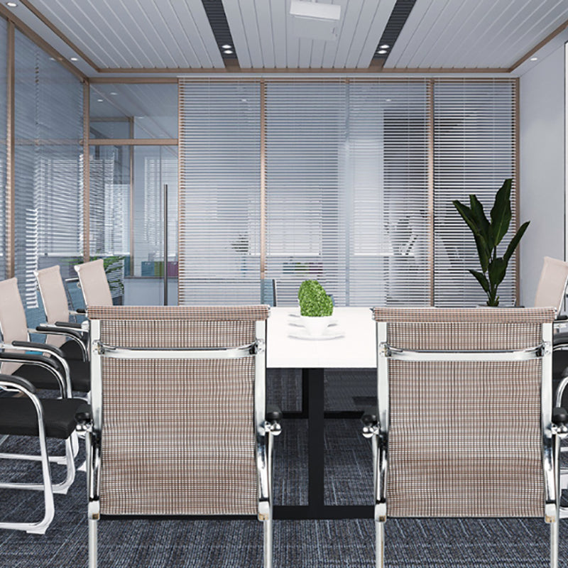 Lumbar Support Conference Chair Modern Metal Conference Chair