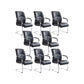 Modern Leather Management Conference Chair No Wheels Conference Chair 8 Piece Set Clearhalo 'furn' 'furn_office_chair' 'Furniture' 'Office Chairs' 'Office Furniture' 'office_chair' 5761062
