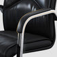 Modern Leather Management Conference Chair No Wheels Conference Chair Clearhalo 'furn' 'furn_office_chair' 'Furniture' 'Office Chairs' 'Office Furniture' 'office_chair' 5761067