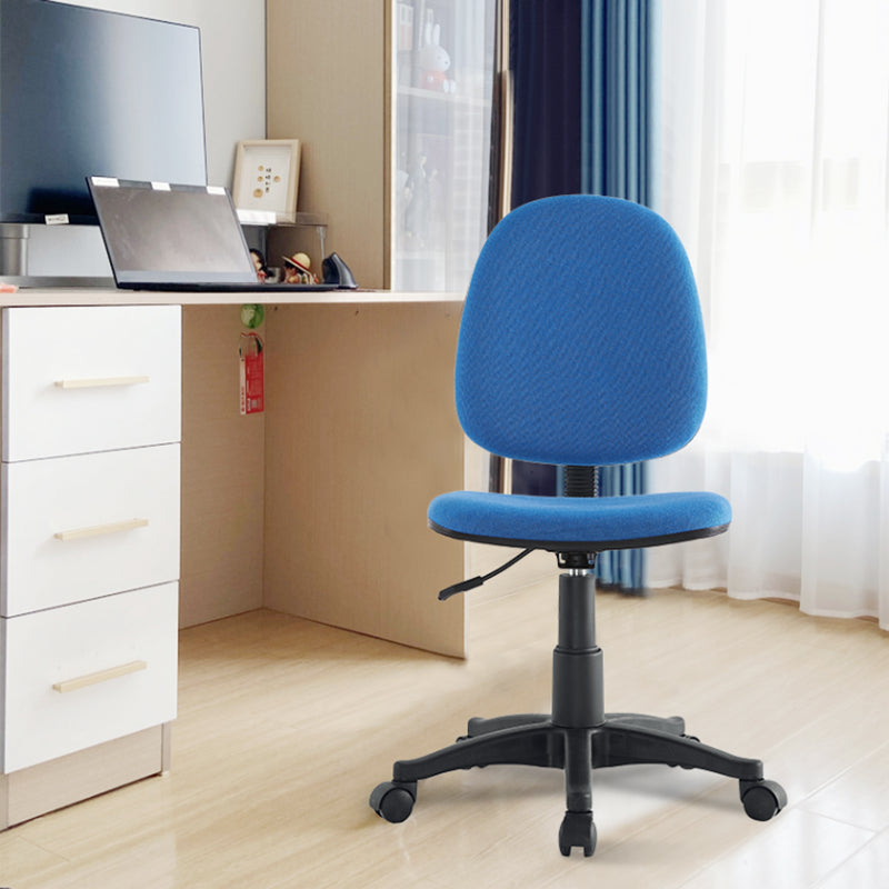 Chaire de bureau rembourré sans bras moderne Nylon High-Ajustement Chaise de bureau ajusté