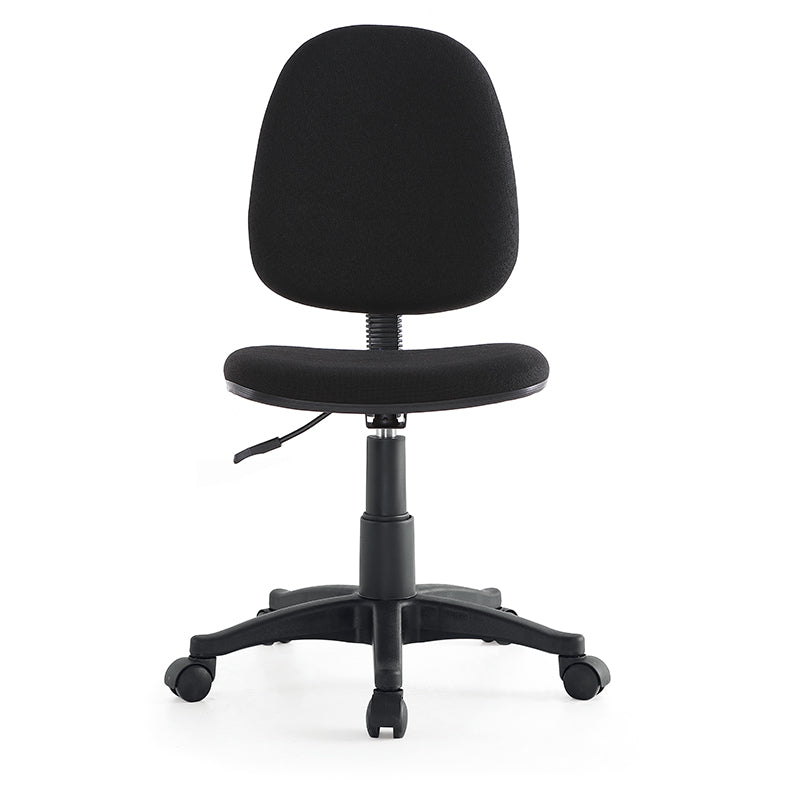 Chaire de bureau rembourré sans bras moderne Nylon High-Ajustement Chaise de bureau ajusté