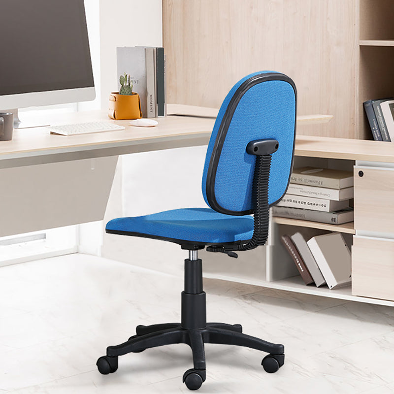 Chaire de bureau rembourré sans bras moderne Nylon High-Ajustement Chaise de bureau ajusté