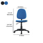 Chaire de bureau rembourré sans bras moderne Nylon High-Ajustement Chaise de bureau ajusté
