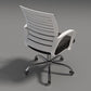 Black Mid Back Office Chair Black Cushion Arm Included Chair Clearhalo 'furn' 'furn_office_chair' 'Furniture' 'Office Chairs' 'Office Furniture' 'office_chair' 5761093