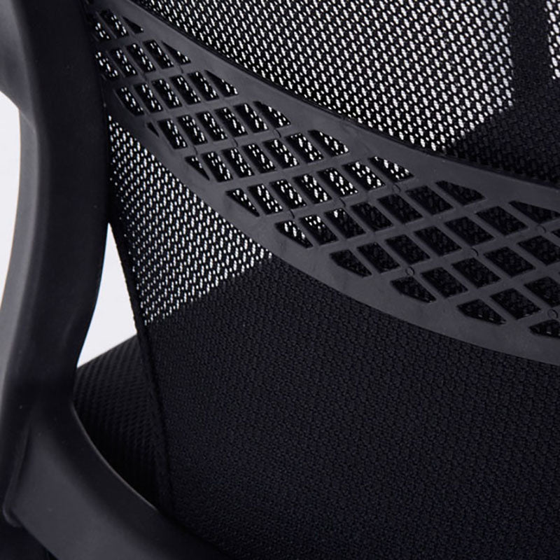 Modern Fixed Arms Office Chair Lumbar Support No Wheels Office Chair Clearhalo 'furn' 'furn_office_chair' 'Furniture' 'Office Chairs' 'Office Furniture' 'office_chair' 5761170