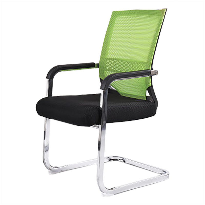 Modern Fixed Arms Office Chair Lumbar Support No Wheels Office Chair Green 1 Piece Clearhalo 'furn' 'furn_office_chair' 'Furniture' 'Office Chairs' 'Office Furniture' 'office_chair' 5761182