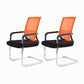Modern Fixed Arms Office Chair Lumbar Support No Wheels Office Chair Orange 2 Piece Set Clearhalo 'furn' 'furn_office_chair' 'Furniture' 'Office Chairs' 'Office Furniture' 'office_chair' 5761188