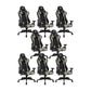 Modern Desk Computer Chair Adjustable Arms Chair Leather Chair
