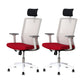 Modern Computer Chair Adjustable Arms Chair Mesh Office Chair White 2 Piece Set Clearhalo 'furn' 'furn_office_chair' 'Furniture' 'Office Chairs' 'Office Furniture' 'office_chair' 5761265