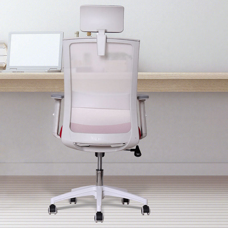 Modern Computer Chair Adjustable Arms Chair Mesh Office Chair - Clearhalo