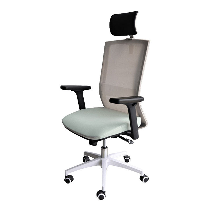 Modern Computer Chair Adjustable Arms Chair Mesh Office Chair Black 1 Piece Clearhalo 'furn' 'furn_office_chair' 'Furniture' 'Office Chairs' 'Office Furniture' 'office_chair' 5761273